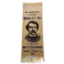 Antique 1893 32nd Anniversary 108th Regiment New York State Ribbon Civil War