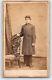 Antique 59th Ny Inf Frock Coat Civil War Union Soldier Cdv Photo / Gettysburg