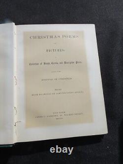 Antique Book Christmas Poems Carol Song Civil War Era 1864 Thomas Nast St Nick