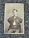 Antique Cdv Card Alfred Stratton Amputee Civil War Union Army Soldier Photo Ny