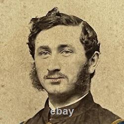 Antique CDV Photograph Handsome Civil War Union Soldier Brooklyn NY