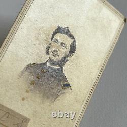 Antique CDV Photograph Handsome Civil War Union Soldier Brooklyn NY