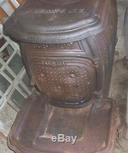 Antique CIVIL War Era S H Ransom Co Cushion 16 Box Stove Pat 1861 Albany Ny L