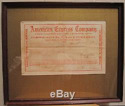 Antique CIVIL War Era Titusville Pa Oil Discovery American Express Broadway Ny