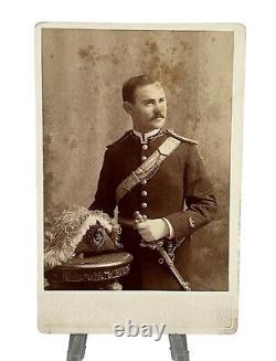 Antique Cabinet Card United States General Crown On Lower Cuff C. Wick Norwich NY