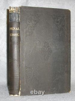 Antique Civil War Book New York State Penal Code Crimes Laws Enforcement 1864