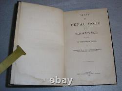 Antique Civil War Book New York State Penal Code Crimes Laws Enforcement 1864