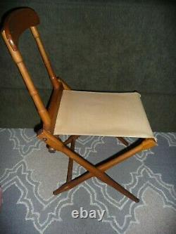 Antique Civil War Camp Chair Made by B. J. Harrison Arkville N. Y