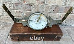 Antique Civil War Era J. T. Hobby New York Brass Railroad Surveyors Compass & Box