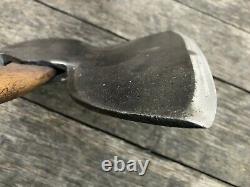 Antique I. Blood Hewing Axe Ballston, NY Pre-Civil War c1824-1851 Broad Axe WOW