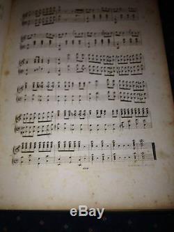 Antique Lithographic Music Book, From The CIVIL War Era New York, N. Y. 1848-1868