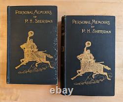Antique Personal Memoirs Of P. H. Sheridan Volume I & II Set 1888 Webster