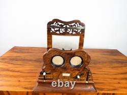 Antique Tabletop Stereoscope Postcard Viewer E & H T Anthony New York Civil War