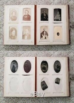 Antique Vintage New York Family Album Civil War Soldiers 64 Photos CDV Tintype