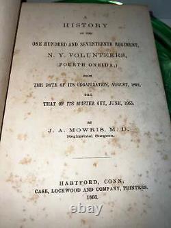 Antique civil war History of the one hundred and seventeenth regiment ny