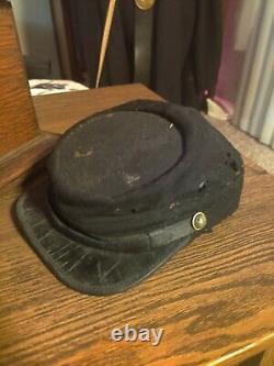 Authentic New York Civil War Union Cap Kepi Hat Good Condition
