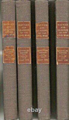 BATTLES and LEADERS of the CIVIL WAR (1887 Grant-Lee Edition, HC) 8 Volume Set