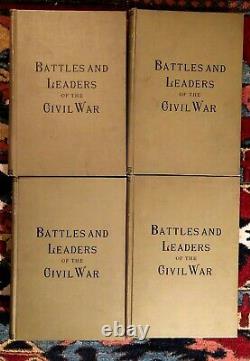 BATTLES and LEADERS of the CIVIL WAR, 4 Vols 1887 The Century Co, Illus MAPS