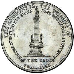BINGHAMTON NEW YORK Civil War 1888 white metal Medal/So-Called Dollar Not in HK