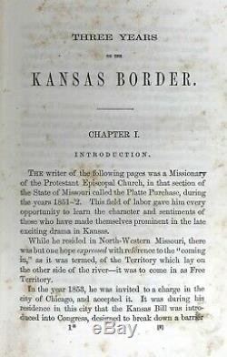 BLEEDING KANSAS BORDER Nebraska Bill SLAVERY Civil War Rebel Missouri Compromise