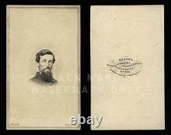 Bearded Civil War Soldier by Mathew Brady / Brady's New York Studio, 1860s Photo