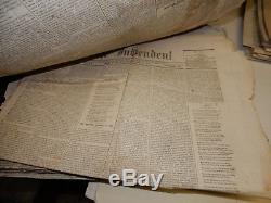 Big Collection CIVIL War Newspapers The Independent Ny 1861-66 101 Issues