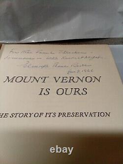 Book MOUNT VERNON IS OURS PRESERVATION OF WASHINGTON'S HOME by THANE CIVIL WAR