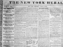 Bound 78 issues THE NEW YORK HERALD, July 1 thru September 30,1861 Civil War