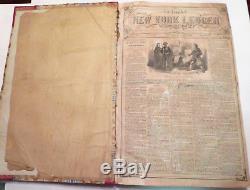 Bound New York Ledger 1858 Newspaper Pre Civil War One Full Year Great Read N/R