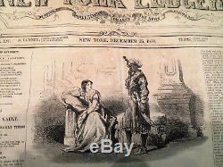 Bound New York Ledger 1858 Newspaper Pre Civil War One Full Year Great Read N/R