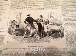 Bound New York Ledger 1858 Newspaper Pre Civil War One Full Year Great Read N/R