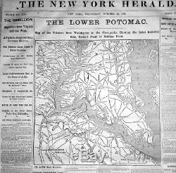 Bound THE NEW YORK HERALD, October 1 thru December 31,1861 Civil War free s&h