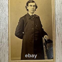 Bowery, NY Antique CDV Photo Carte De Visite 1860s Manhattan Civil War Era Man