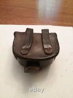 C. S. STORMS NY MAKER Civil War revolver percussion cap pouch