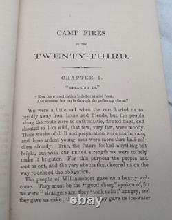 CAMP FIRES of TWENTY THRIRD REGIMENT N. Y. VOL POUND STERLING 1863 CIVIL WAR ORIG