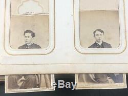 CDV Photo Album, Yorktown NY Strang Family Genealogy Civil War Military School