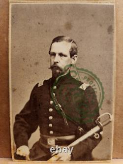 CDV of Civil War Officer Captain Alexander Fiske, 23rd NY National Guard