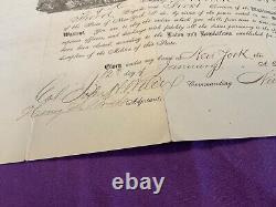 CIVIL WAR COLONEL JOHN WILCOX SGD NEW YORK STATE NATIONAL GUARD 5th SGT #1850