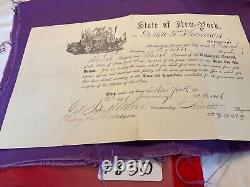 CIVIL WAR COLONEL JOHN WILCOX SGD NEW YORK STATE NATIONAL GUARD 5th SGT #1850