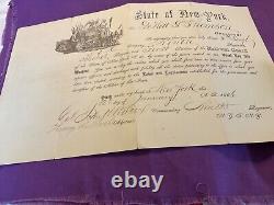 CIVIL WAR COLONEL JOHN WILCOX SGD NEW YORK STATE NATIONAL GUARD 5th SGT #1850