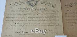 CIVIL WAR COMMISSION 121 regiment NY VOLUNTEERS 1863, 1864, 1865 documents
