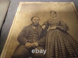 CIVIL WAR Cabinet DAGUERREOTYPE TIN TYPE Photo CARD LOT Officer Jamestown NY