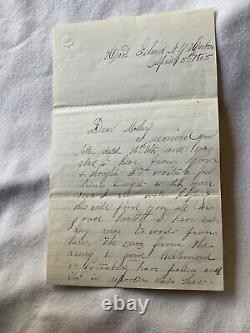 CIVIL WAR LETTER SGT CHAMBERS 169H NEW YORK PETERSBURG RICHMOND LEE SURRENDERe3