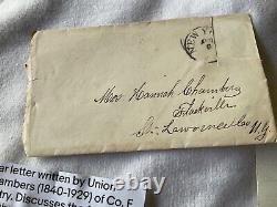 CIVIL WAR LETTER SGT CHAMBERS 169H NEW YORK PETERSBURG RICHMOND LEE SURRENDERe3