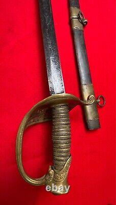 CIVIL WAR M 1850 OFFICER's SWORD SCHUYLER HARTLEY & GRAHAM NEW YORK