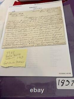 CIVIL WAR TO SEC OF STANTON REQUESTING LEAVE 47th NEW YORK HILTON HEAD SC 1837