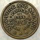 Civil War Token New York And Albany Peoples Line Steam Boats, High Grade