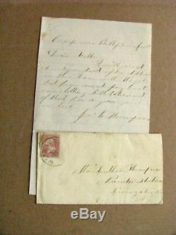 CIVIL War Died At Andersonville Prison 104th New York Letter 1863