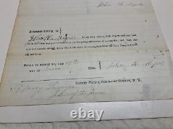 CIVIL War Draft Exemption Summit Schoharie Cyy Ny Medical Surgeon Signed 1805