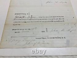 CIVIL War Draft Exemption Summit Schoharie Cyy Ny Medical Surgeon Signed 1805